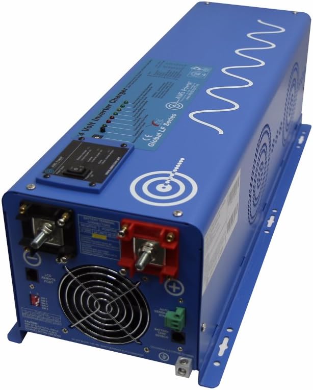 AIMS 6000 Watt Low Frequency Pure Sine Inverter Charger 24 VDC to 120 VAC
