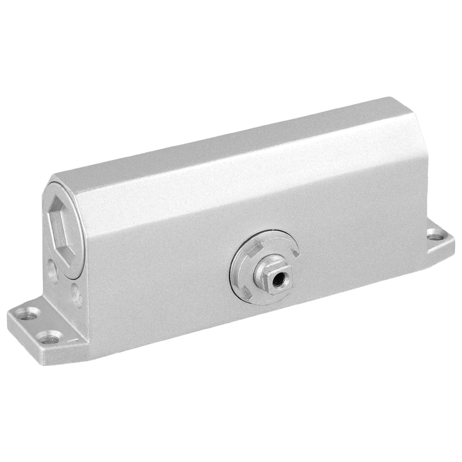 SINJEUN 2 piezas Cierrapuertas automático hidráulico, 175 mm muelle ajustable cierrapuertas automático para el hogar, oficina, plata