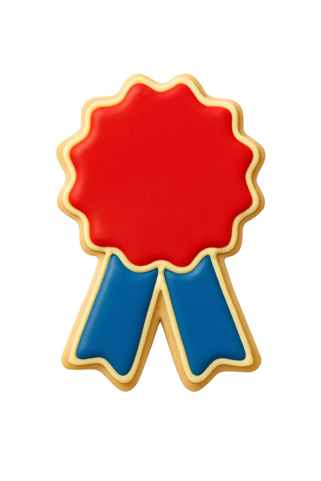 Award Ribbon Cookie Cutter - 4.5 Inch Easy Push Design For Baking & Celebration Cookies