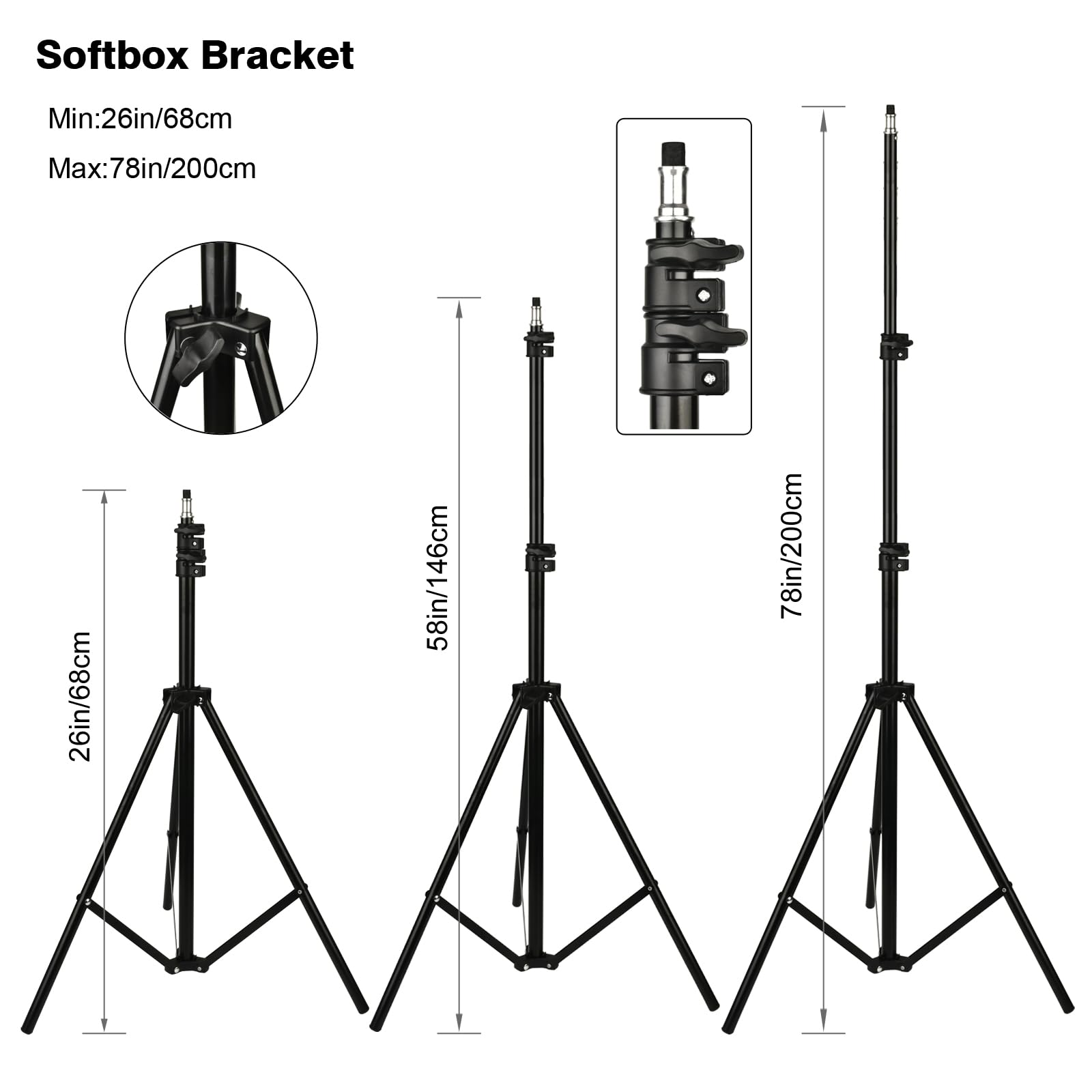 Tiandirenhe Softbox Set Studio Fotografico 85W LED 50x70cm Luci Regolabile 2800K-5700K Lampada Diurna E27 e Borsa , per Foto di Ritratto Prodotto Moda, video di YouTube,Tiktok (3 set softbox)