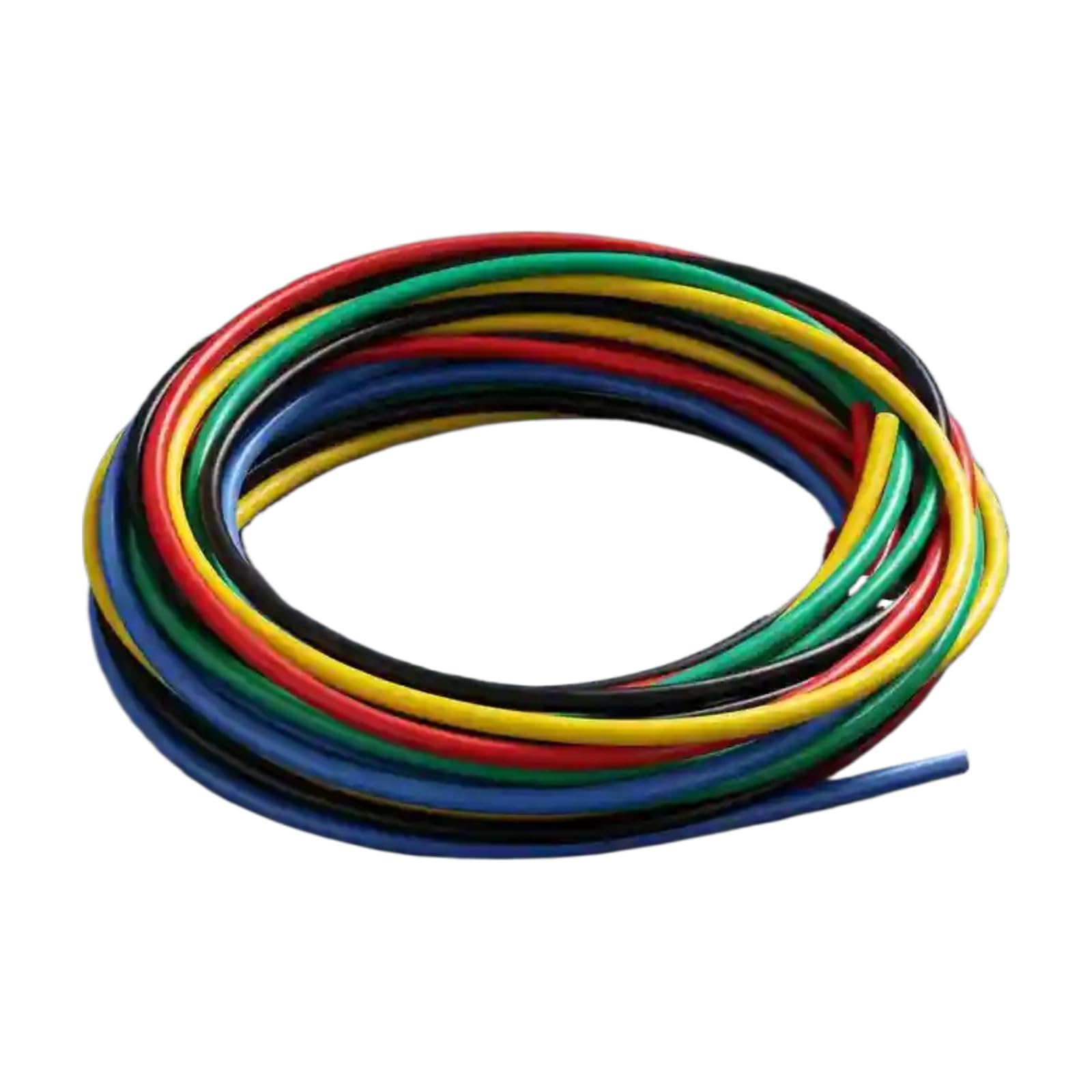 Elastyczny kabel silikonowy 5 kolorów pokrywy 5x1,5m/5x3 metry /5x5m18/20/22/24/26/28 AWG (3 metry x 5 rolek; 20 AWG)