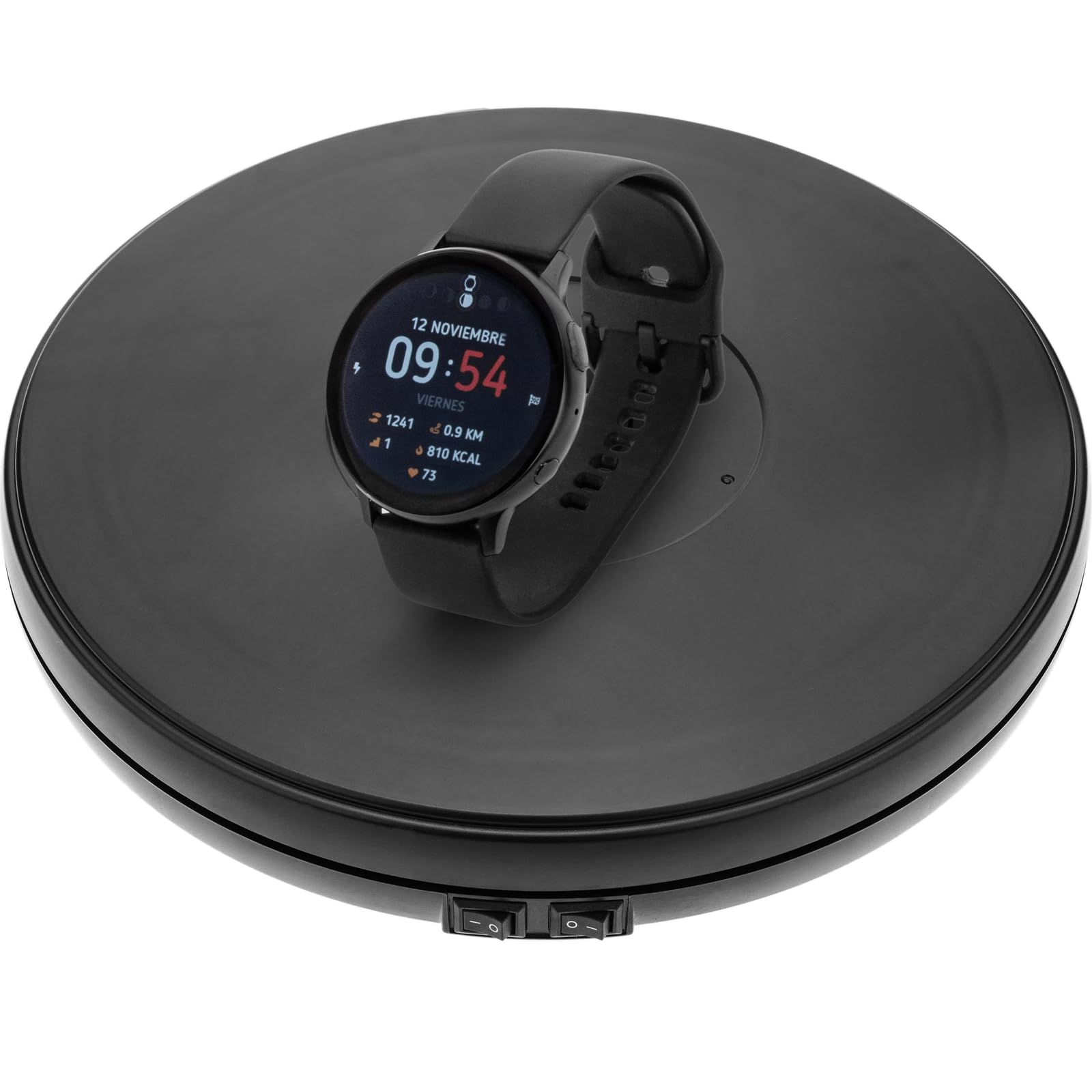 Plataforma Giratoria LED Eléctrica 12cm - Plato Rotatorio 360º Para Fotos/vídeo De Joyas, Figuras