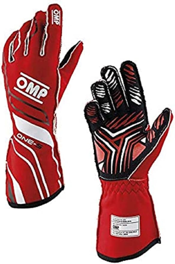 OMP - One-S Gloves Red - Size M Fia 8556-2018 (IB0-0770-A01-061-M)