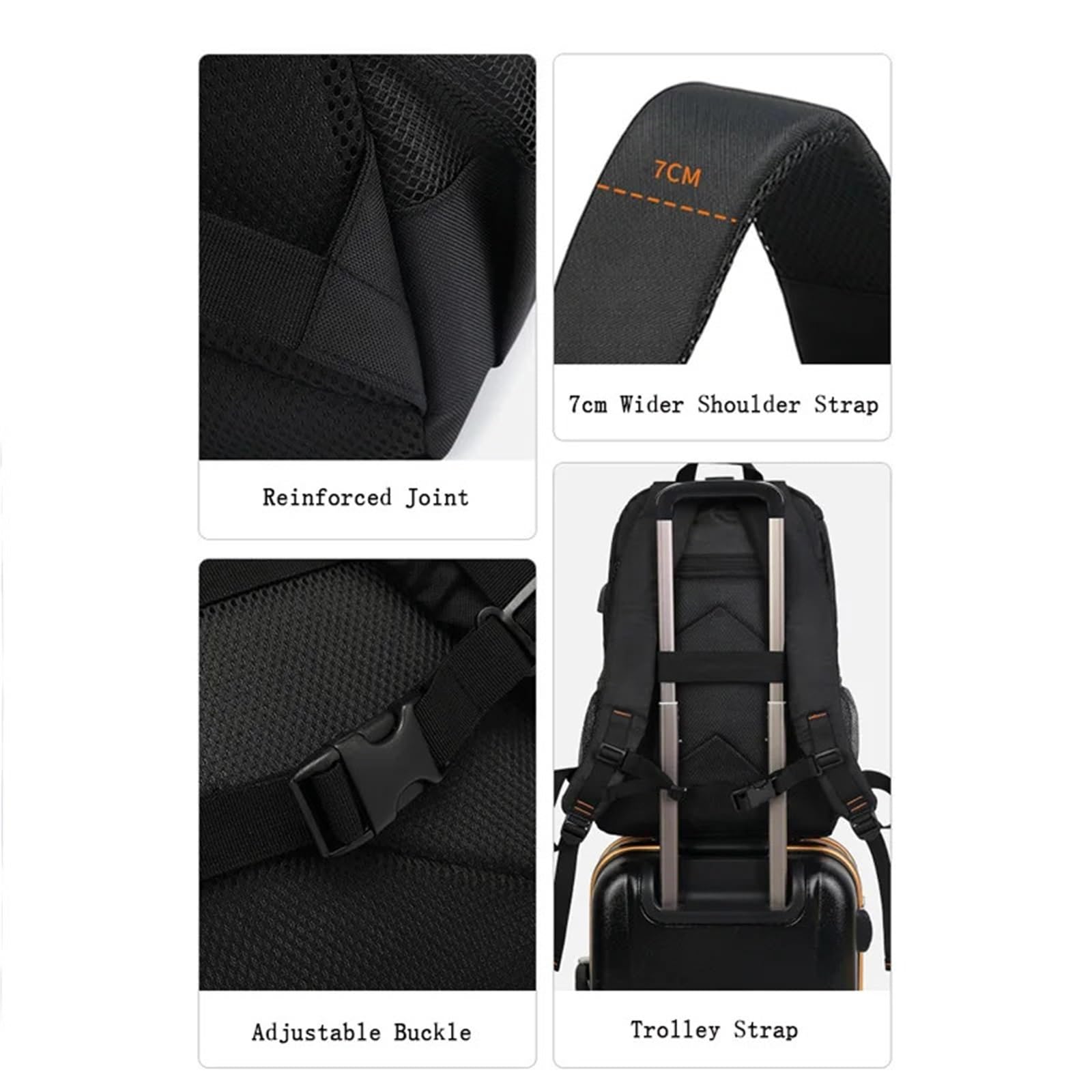 Mochila Fotografia Mochila de viaje impermeable trípode vídeo DSLR bolsa gran capacidad fotografía hombro for cámara