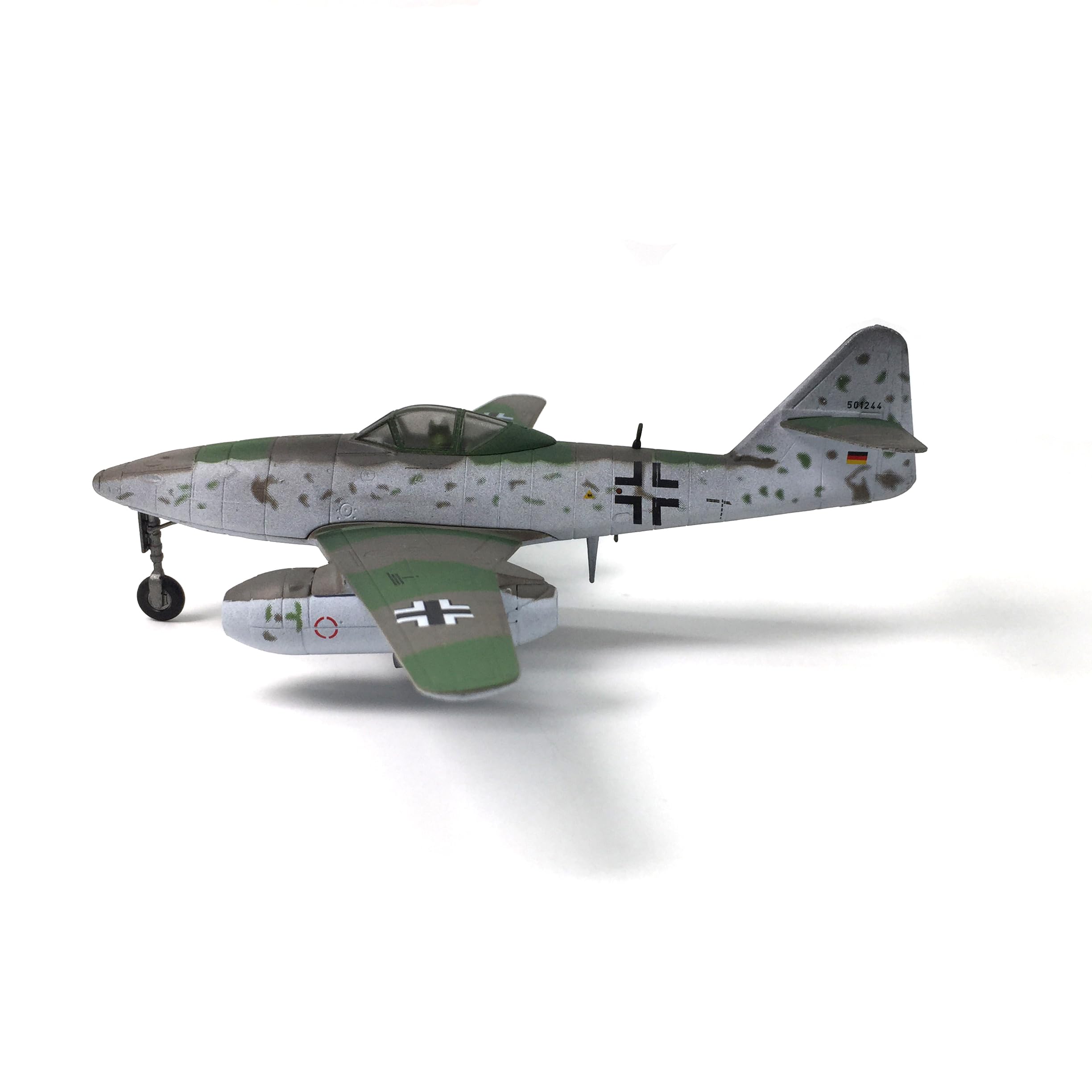 Enatuhter 1/72 Scale Model Aircraft Me-262 Simulation Alloy Fighter Jet Model Plane Military Airplane Models for Adults
