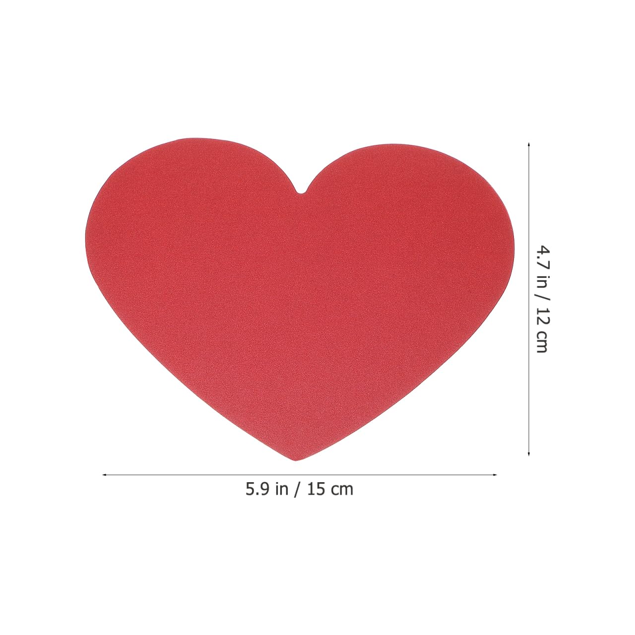Tofficu Lot de 40 découpes en forme de cœur – Cartes en forme de cœur Saint Valentin, papier rouge pour décorations