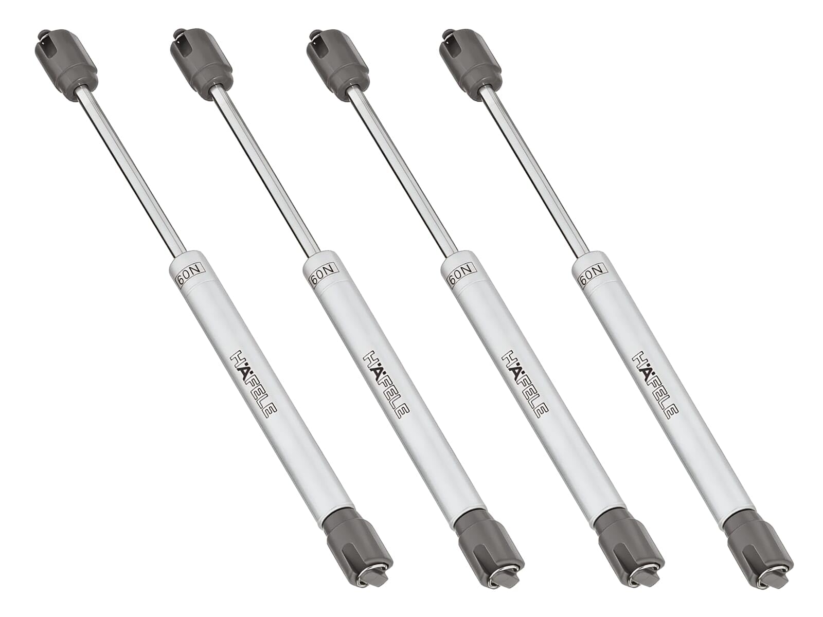 Hafele Silver 120N Automatic Lid Stay Kitchen Cabinet Cupboard Wardrobe Door Hydraulic Spring Gas Strut Piston Pneumatic Support For Flap Fittings Soft Opening Hinges Mechanism Pack Of 4