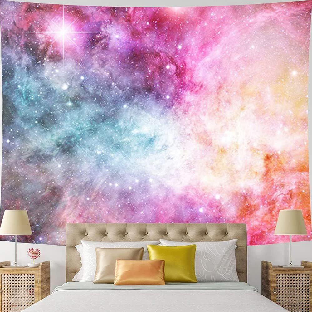 ENJOHOS Tapestry Colorful Galaxy Tapestry Space Psychedelic Tapestry Wall Hanging for Bedroom Living Room Dorm, Space Backdrop