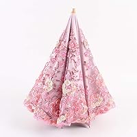 Vista 12 de Honeystore - Parasoles de encaje de flores para fiesta de boda, paraguas nupcial de encaje
