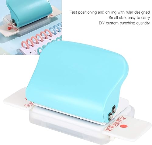 Miniatura 4 de Máquina perforadora multifuncional, encuadernadora de papel en espiral, libro ajustable A4 (30), B5 (26), A5 (20) agujero, perforadora de agujeros