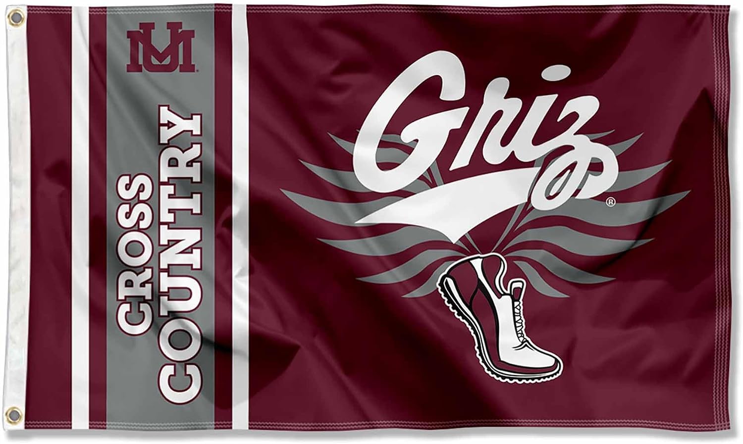 Montana Grizzlies Cross Country 3x5 Grommet Flag