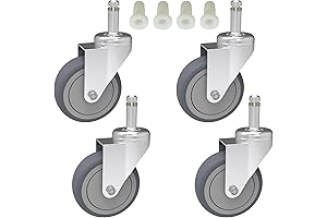 4-Inch Swivel Stem Caster Wheels For Rubbermaid Mop Bucket