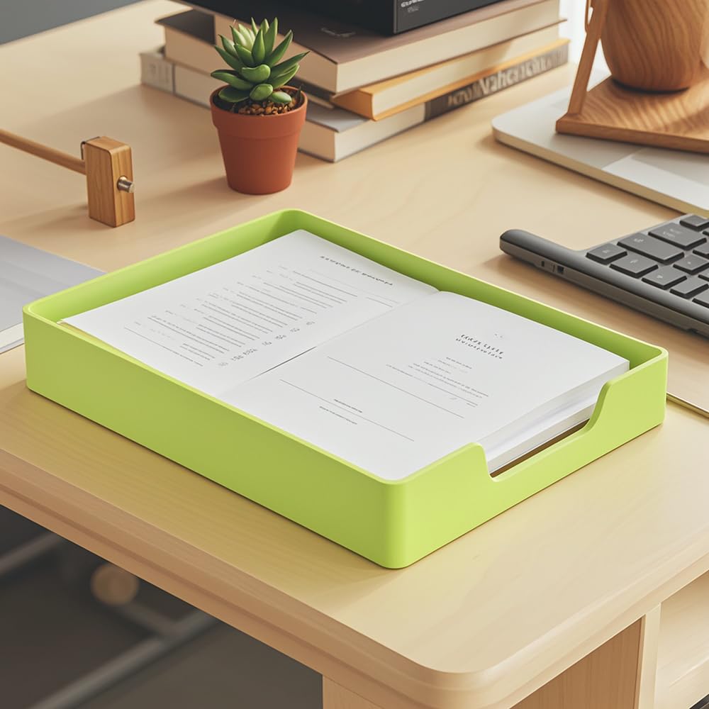Briefablage Stapelbar Kunststoff A4 Dokumentenablage Schreibtisch Organizer Papierablage