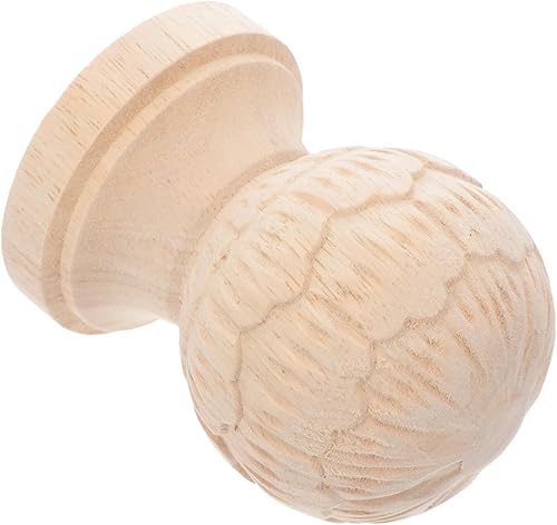 Happyyami Pineapple Staircase Finial Wooden Newel Post Caps 3.93X3.07X3.07In Dec