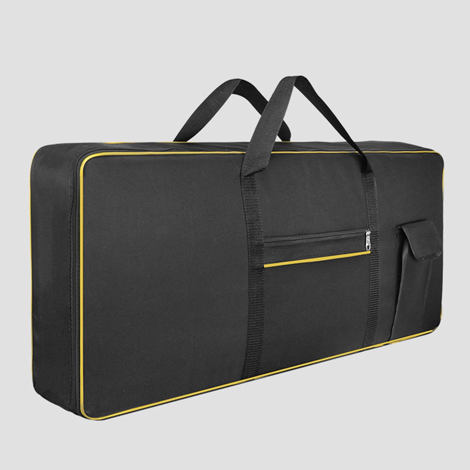 Custodia Per Tastiera 61 Tasti – In Tessuto Oxford, Antiurto, Pieghevole, 102x42x13 Cm, Per Pianoforte Elettronico E Viaggi, Rosso