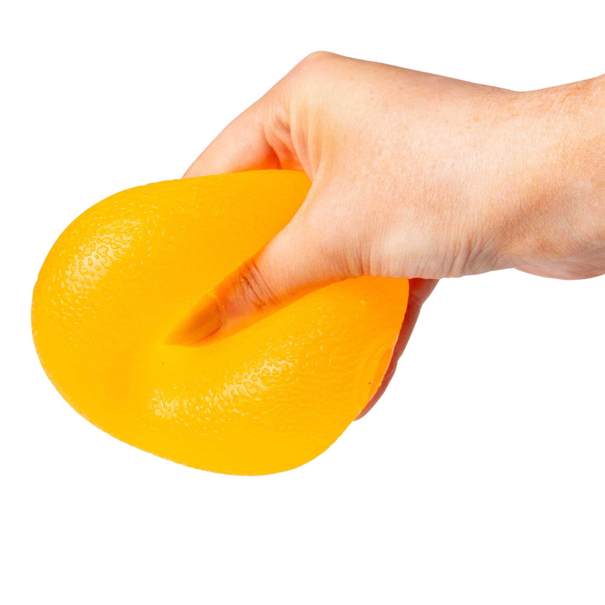 SCRUNCHEMS Squishy Sugar Drop Stress Relief Toy, Gumdrop-Shaped Gel Squeezer in Yellow, Pink, Blue and Purple, Smooth Gooey Texture, One Supplied, Styles May Vary, 3+
