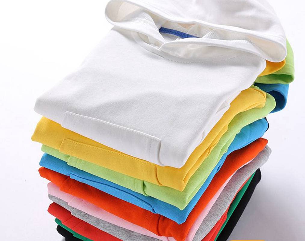 LNICEAR Toddler Boys Girls Casual Hoodies Sweatshirt Solid Hooded Pullover Tops Long Sleeve with Pocket Orange 5T