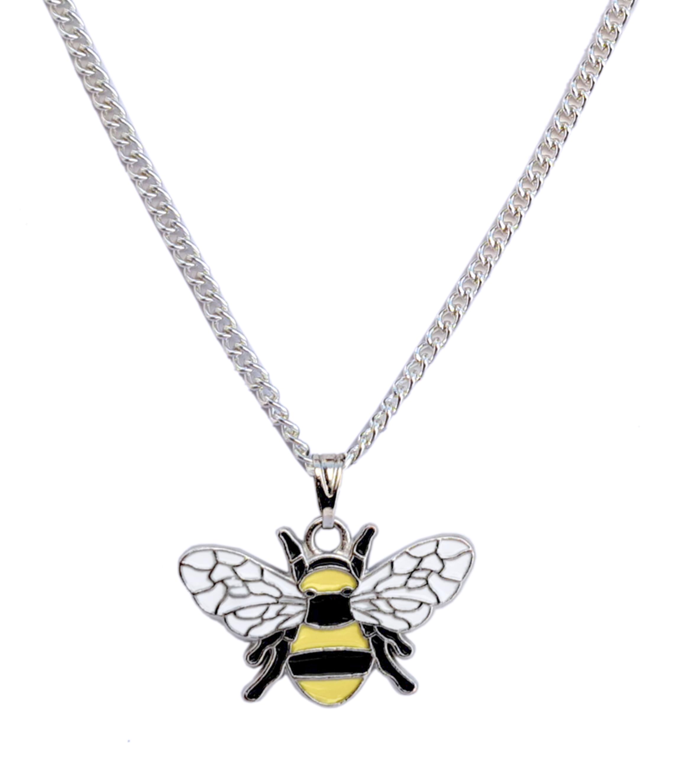 MONOSA Bee Pendant Necklace | Chain Size: 18 Inch + 2 Inch Long Width: 2.5 mm Depth: 1.5 mm Material: Metal Pendant Size: 26 mm x 17 mm (B0D8GWQMW5) Amazon Price History, Amazon Price Tracker