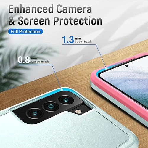 Miniatura 81 de Funda para Samsung Galaxy S21 Ultra (no para S21 Plus y S21), resistente a prueba de golpes, de grado militar, soporte de carga inalámbrica