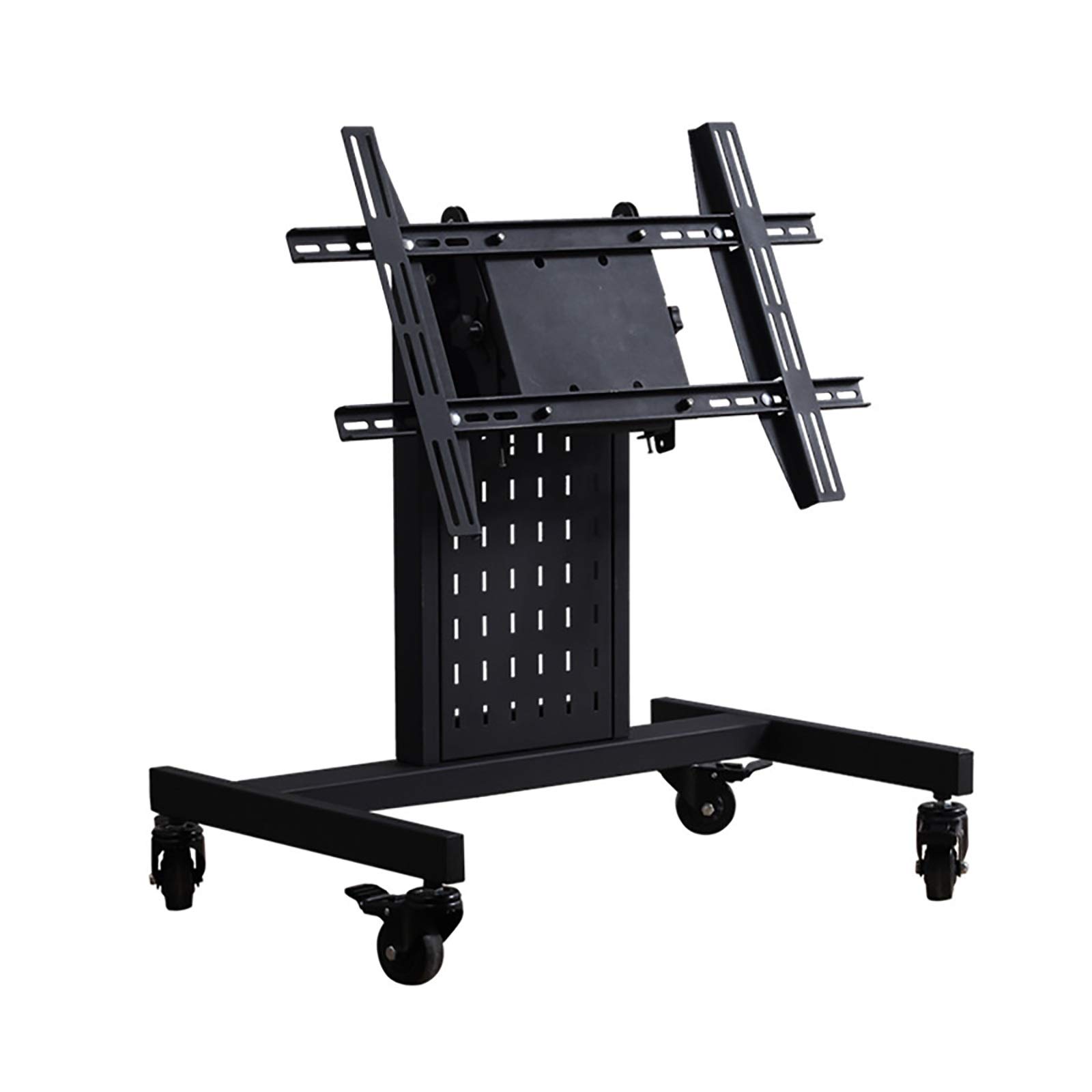 OLSKFUH Universal Tv Stand Tv Wall Mount Rolling/Mobile Tv Cart With Wheels, For 32-65 Inch Led Plasma Flat Panel Screen Tvs Up To 80 Lbs, Suitable For Bedroom/Office/Meeting Roo,