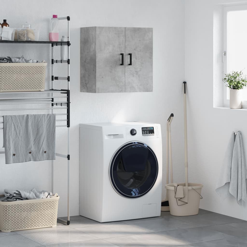 Armario de pared cocina y despensa modular gris hormigón con llave
