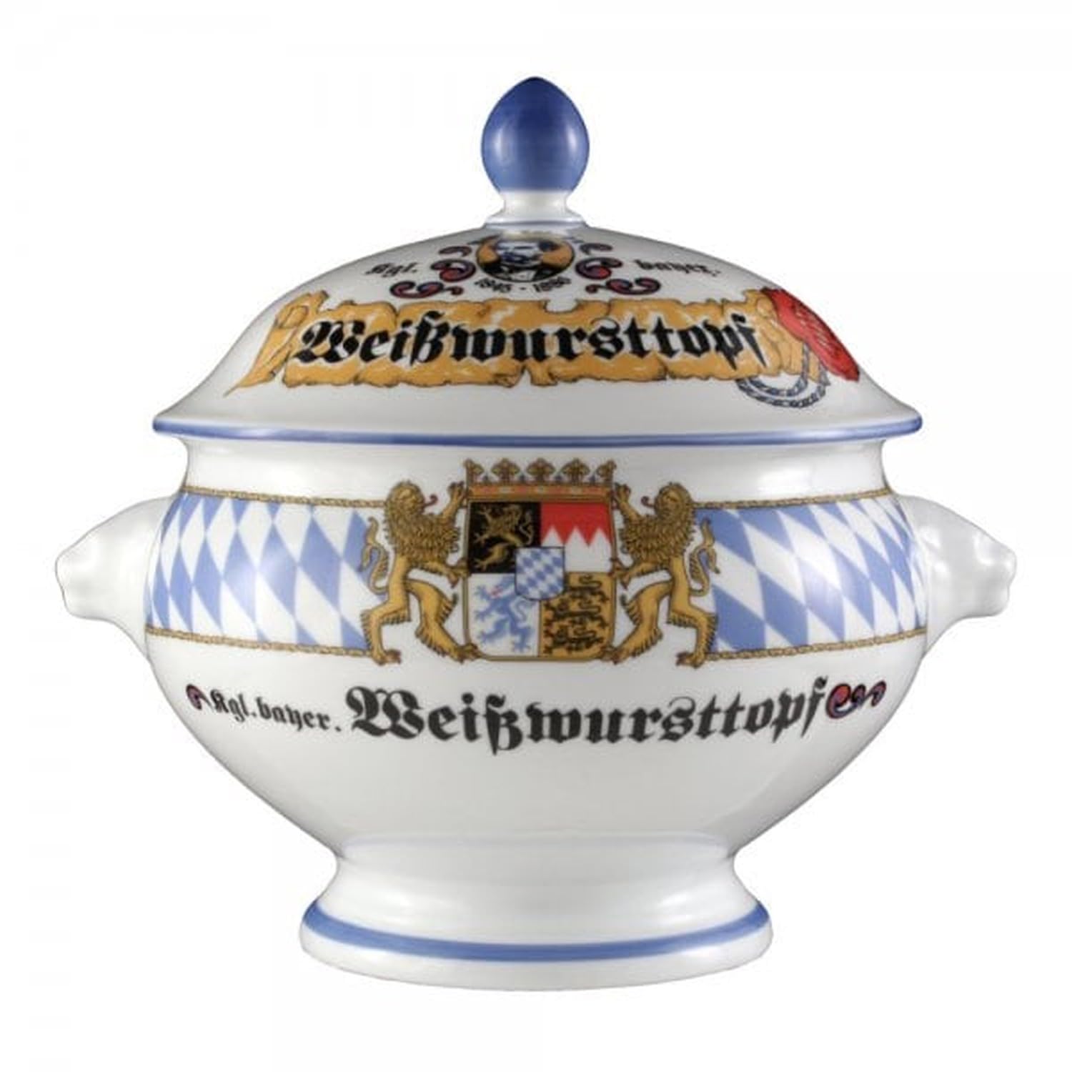 Seltmann Weiden 001.683814 Terrine Löwenkopf mit Deckel 2,00 l Compact Bayern-Serie