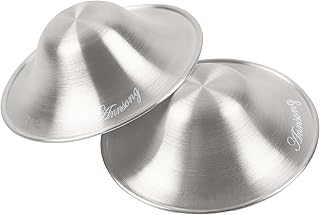 Silver Nursing Cups - Nipple Shields for Nursing Newborn - Breastfeeding Essentials - Newborn Essentials - 925 Silver Nipple Covers (Regular)
