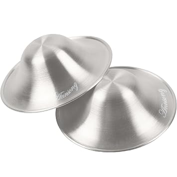 Silver Nursing Cups - Nipple Shields for Nursing Newborn - Breastfeeding Essentials - Newborn Essentials - 925 Silver Nipple Covers Regular