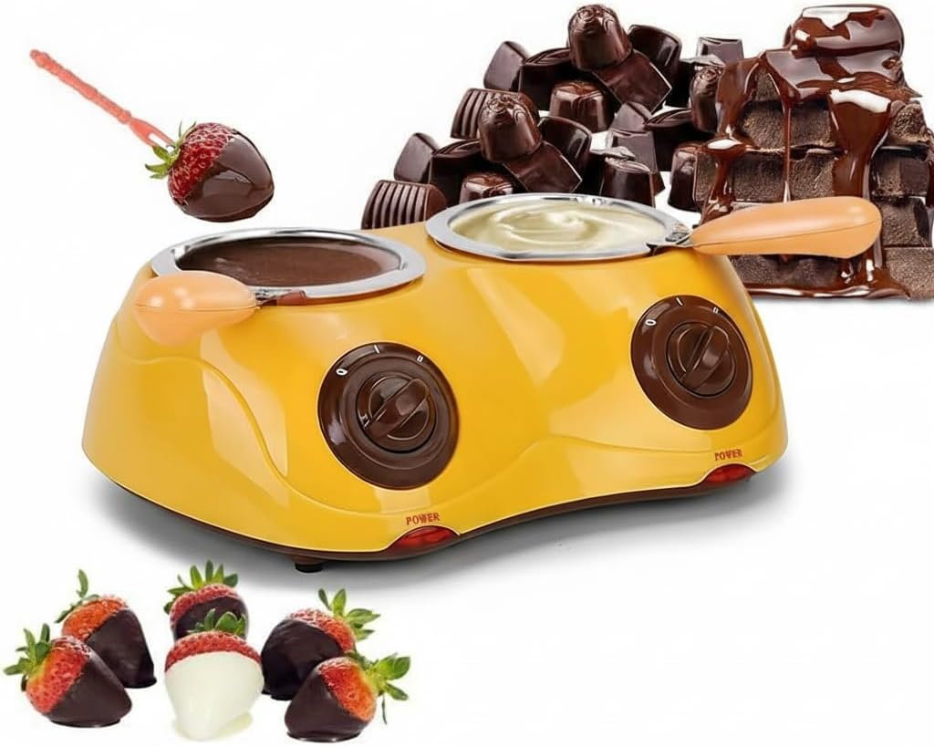 Fuente de chocolate y dulces con 2 ollas y accesorios miniatura 1