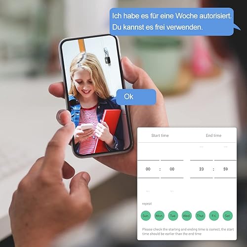 Miniatura 3 de Candado de huellas dactilares para teléfono, aplicación de reloj, bloqueo de casillero de gimnasio candado sin llave eLinkSmart - Control remoto