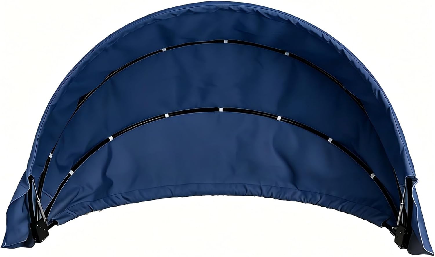 84 Inch Round Daybed Canopy Replacement Top Customizable Sizes & Colors, for Patio Rattan Wicker Sunbed, Easy Install Fabric Cover with Straps, Navy Blue
