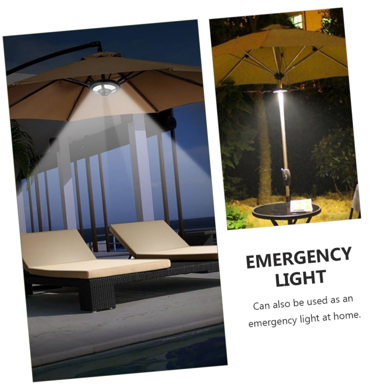 KOMBIUDA Lampe Parasol LED Multifonctionnelle pour Camping Extérieure Éclairage Portable Lampe Tente Légère Veilleuse Urgence sans Piles Éclairage Blanc Froid pour Activités Nocturnes