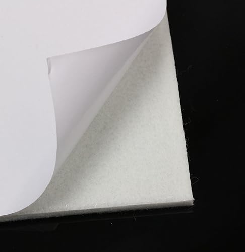 Miniatura 3 de Paquete de 8 almohadillas de fieltro para muebles de 15 pulgadas de grosor, autoadhesivas, resistentes protectores de piso de madera (blanco)