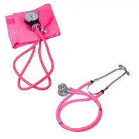 Aparelho De Pressão Com Estetoscópio Rosa - Premium