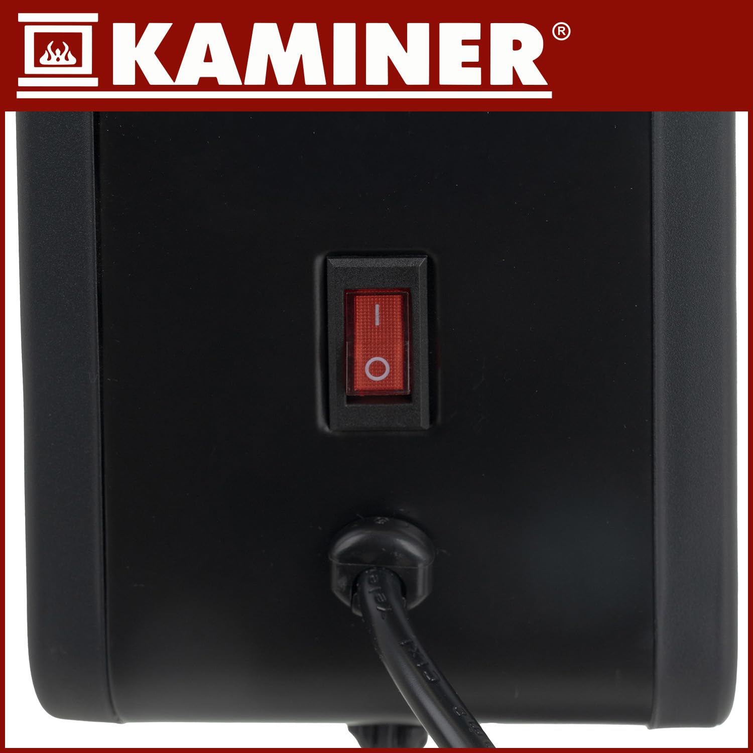 KAMINER Ogrzewanie elektryczne, energooszczędny, konwektor 2300 W – aplikacja WiFi i pilot zdalnego sterowania, 3 stopnie ogrzewania (1000/1300/2300 W), turbowentylator LCD, timer 24-godzinny, cichy