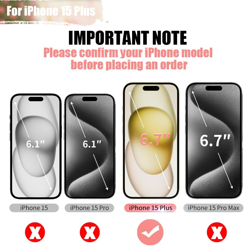 Battery Case for iPhone 15 Plus, 6000mAh Rechargeable Extended Battery Charging Charger Case, Add 100% Extra Juice (6.7 Inches) Black