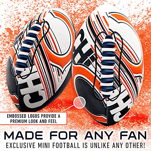 Image of Franklin Sports NFL Team Mini Footballs - Youth 8.5 inch Official NFL Licensed Football + Air Pump Set
