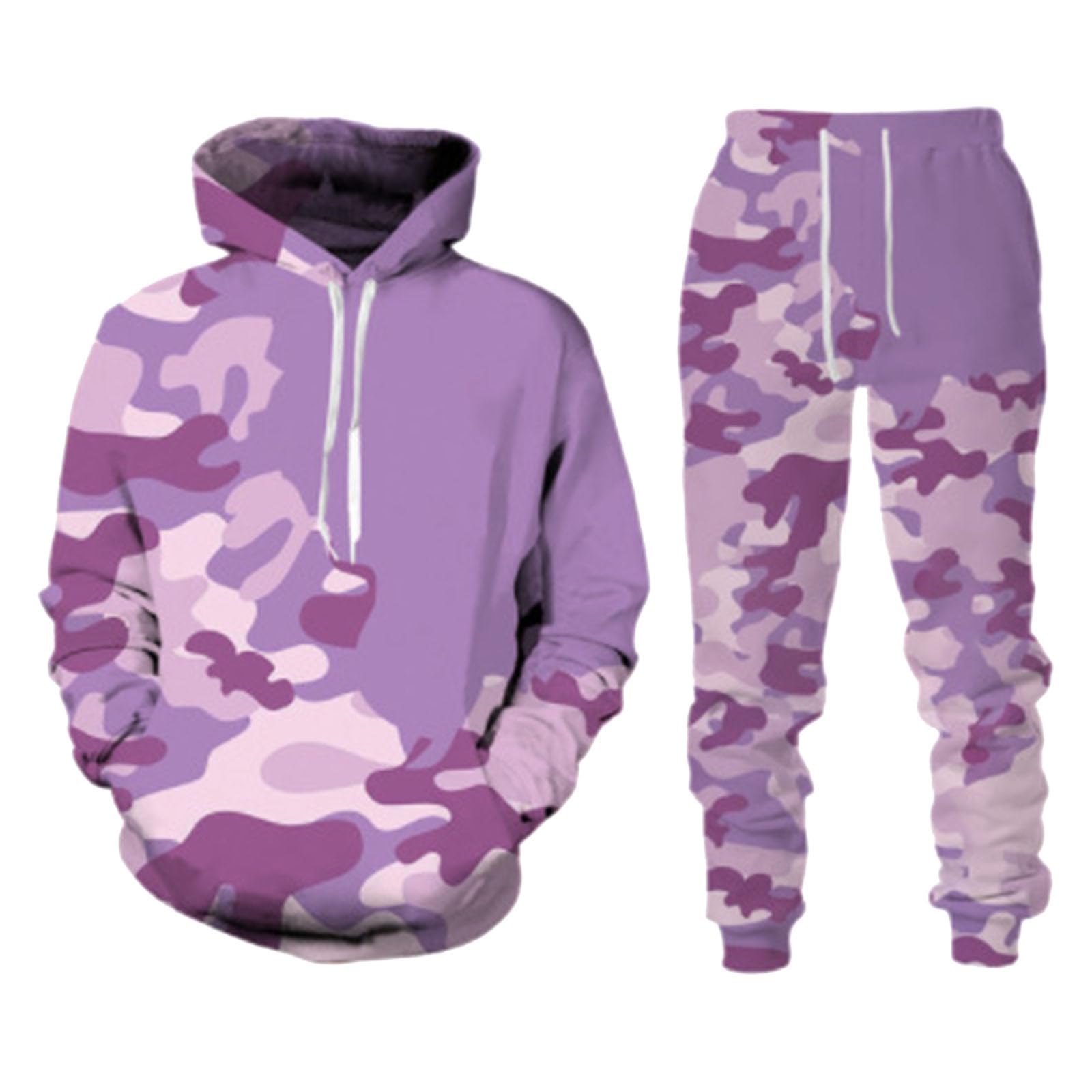 Générique Męski zestaw 2-częściowy, bawełniany dres do joggingu, top i spodnie z długim rękawem, strój sportowy do biegania, miękki, oddychający, ciepły, A75