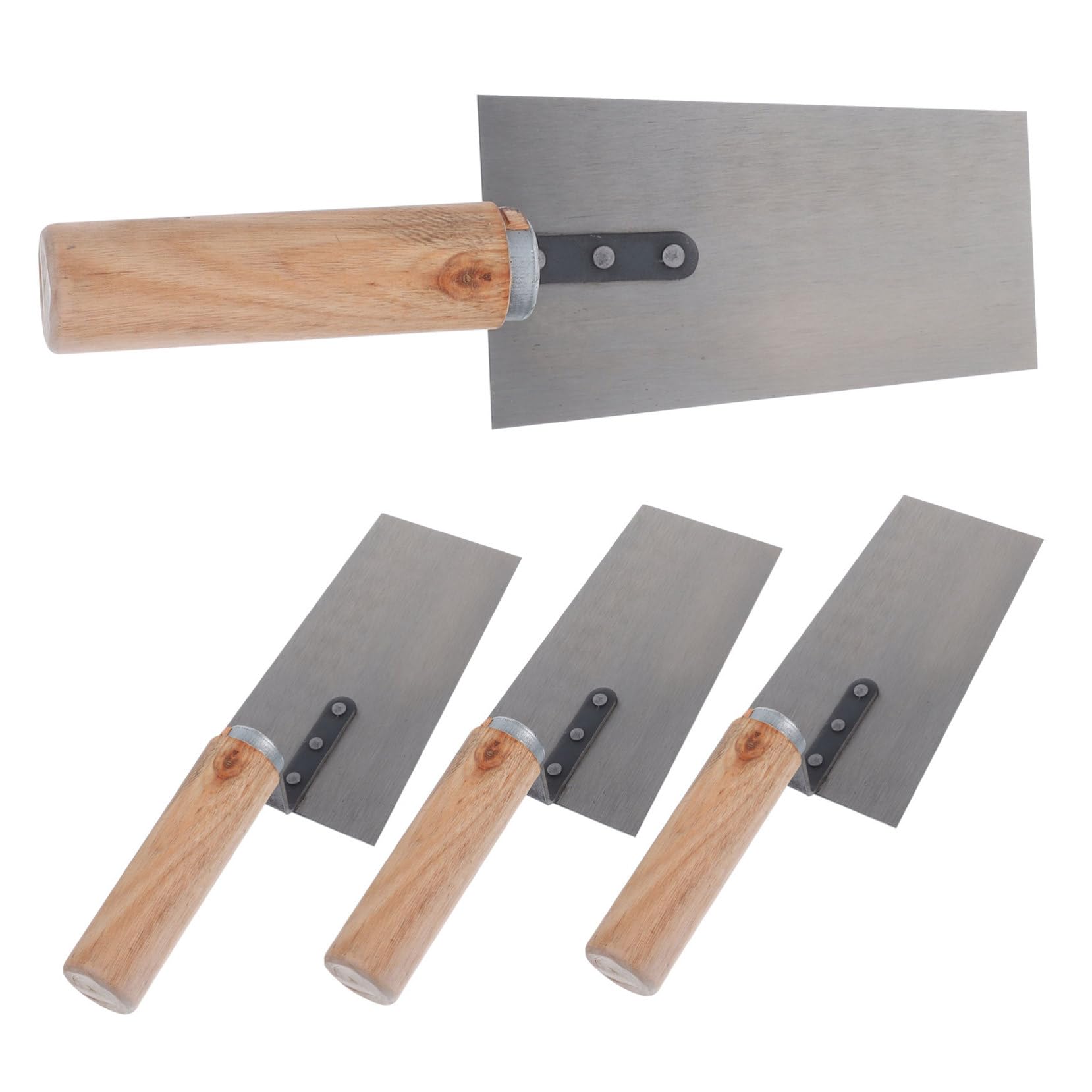 Set de 4 truelles pour maçonnerie nivellement et pose de carrelage