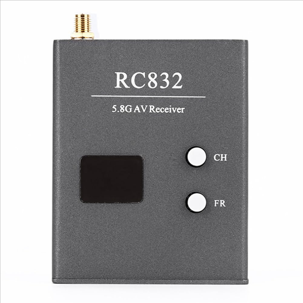 Carriere Ricevitore FPV RC832 Ricevitore AV RC832 da 5,8 GHz 48CH con Antenna per Quadricottero RC Multicoptero FPV