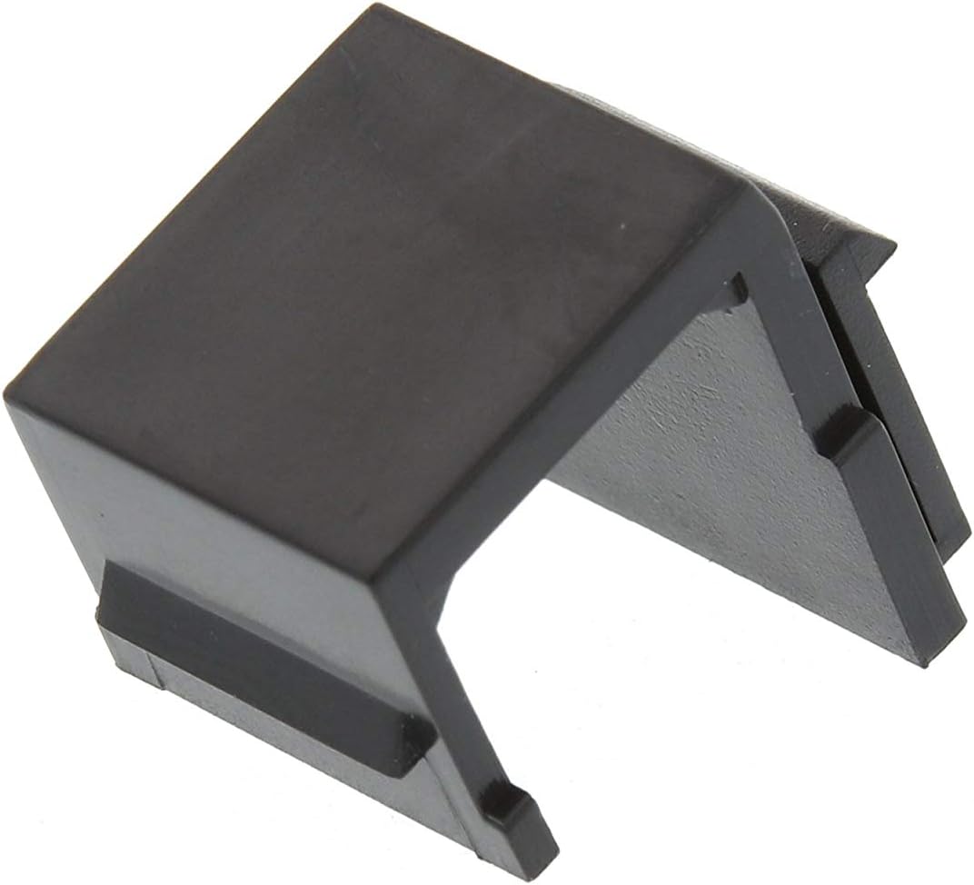 Networx Blank Keystone Jack Insert for Wall Plate - 10 Pack - Black