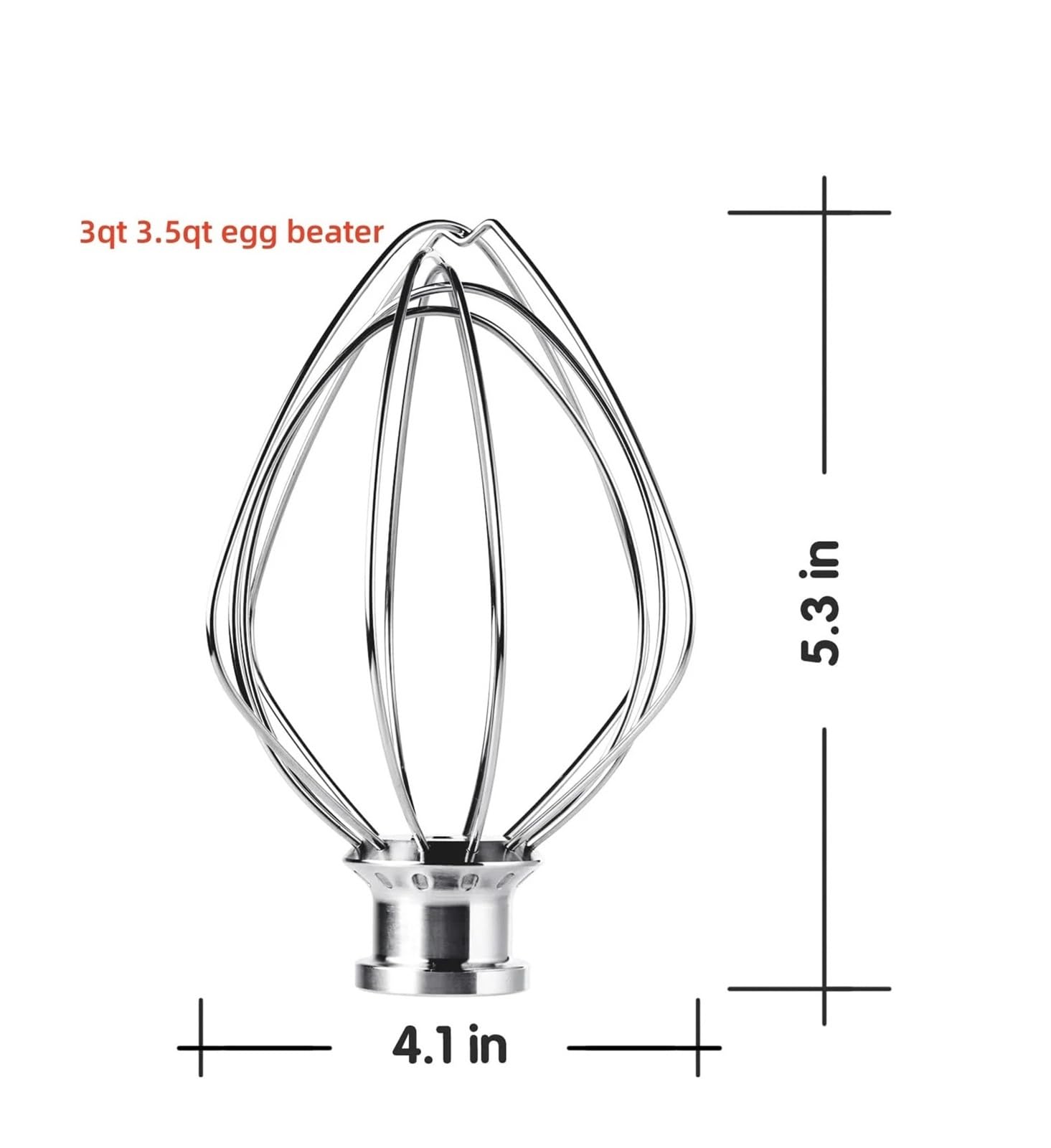 Mikser z 6 końcówkami do miksowania, mini trzepaczka, kompatybilny z KitchenAid, głowica uchylna o pojemności 3,5 kwarty KSM3311/KSM3316, 3 qt 3,5 qt.