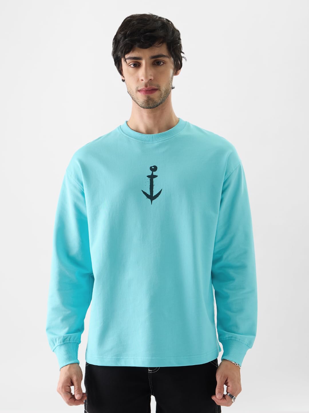 The Souled Store Oficjalne koszulki Popeye: Bring Em On Oversized z pełnym rękawem