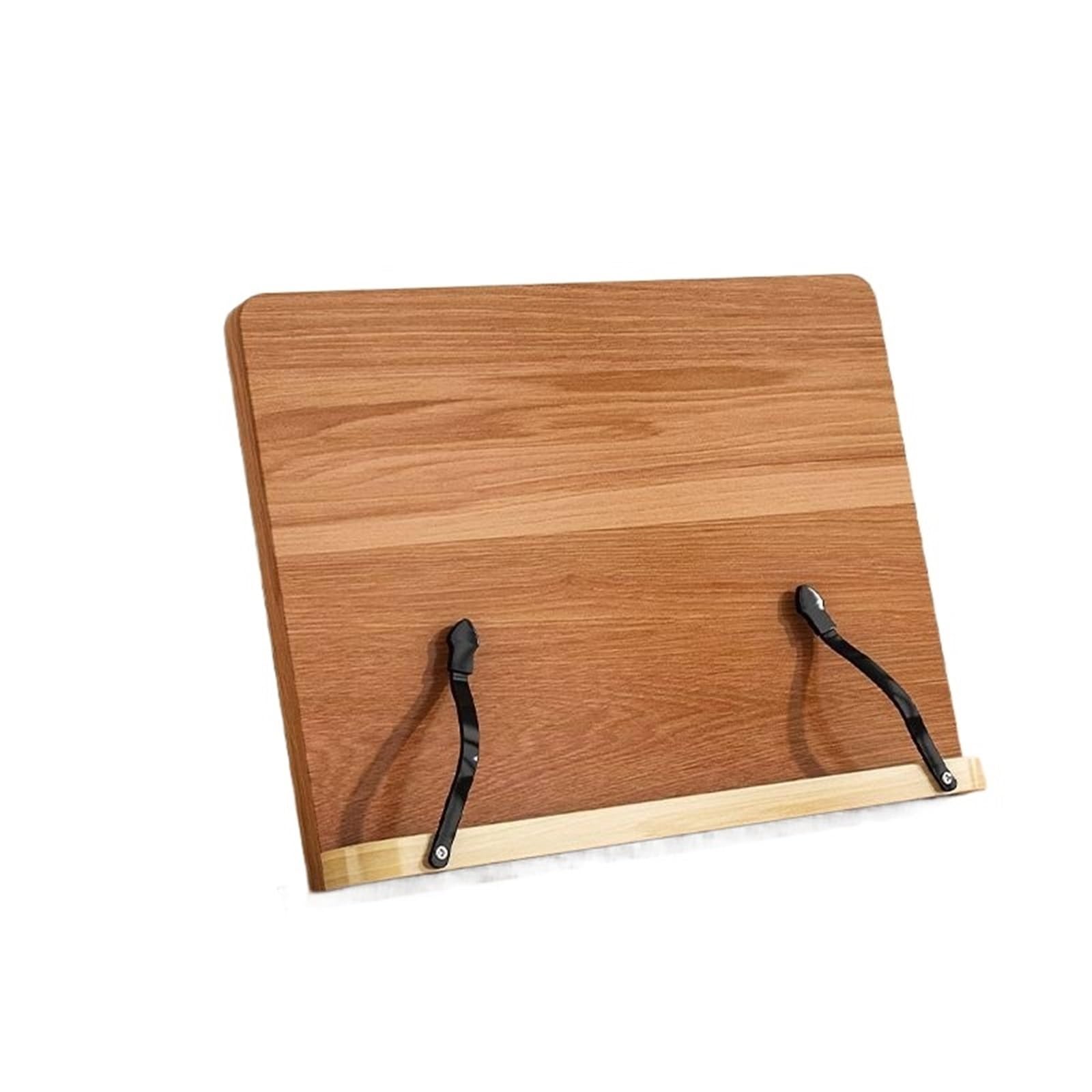 Atril Para Libros Soporte de lectura madera, soporte ajustable for libros, estantería con Clip for cuaderno, escritorio portátil for tomar notas para escritorio(28x20cm)