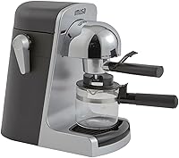 Vista 1 de IMUSA Cafetera eléctrica para Espresso y Cappuccino Bistro de 4 tazas, plateado