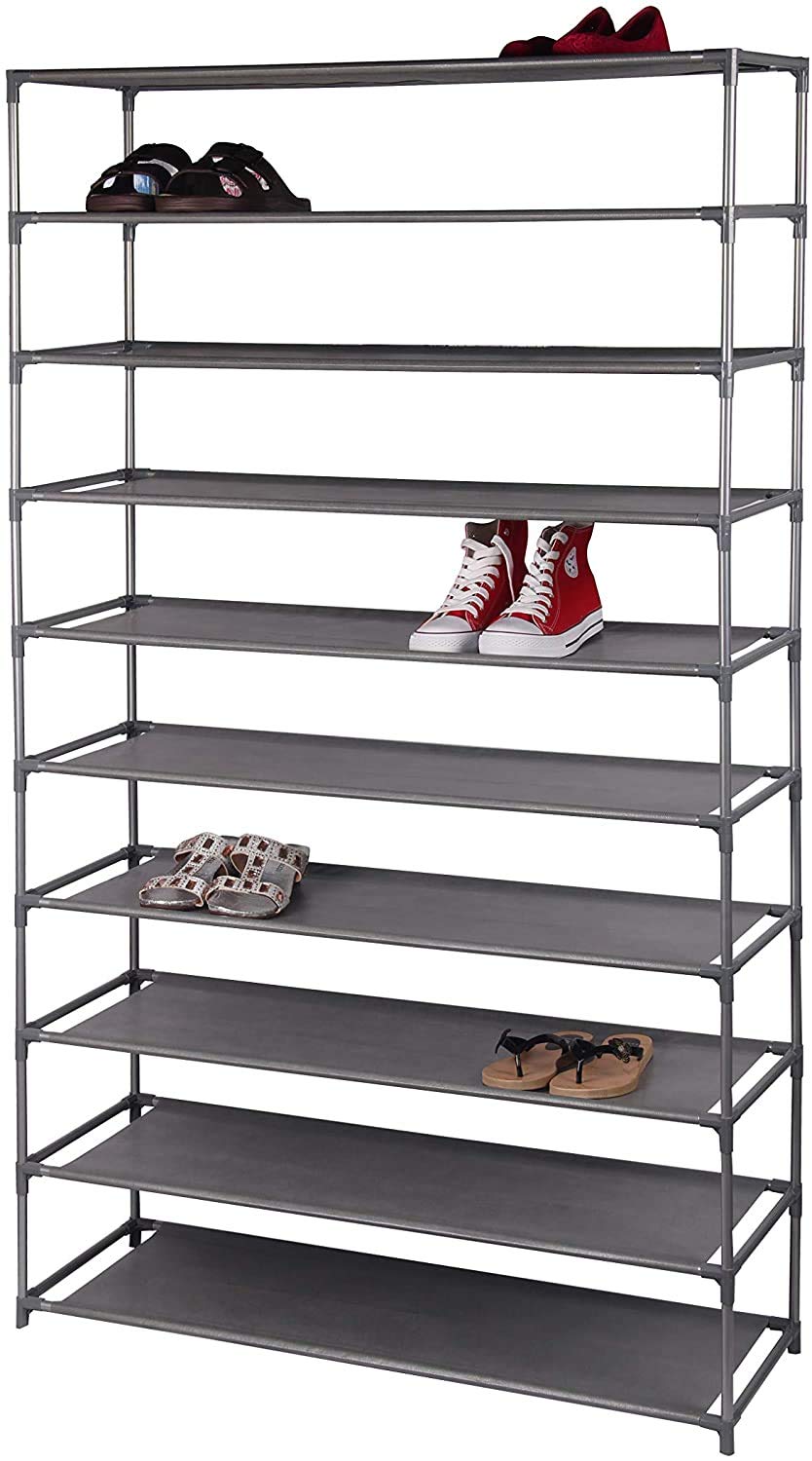 HOMEPRO Better Value for Better LivingHome Pro 10 Layers Shoe Rack, Grey