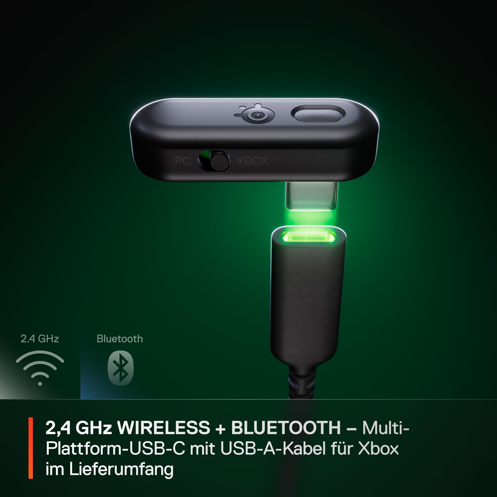 SteelSeries Arctis GameBuds für Xbox – Wireless In Ear Gaming Kopfhörer – 2,4GHz + BT 5.3 – ANC/Transparenzmodus –Wasserbeständig IP55 – 40H Batterie – Drahtloses Laden –Xbox, PS5, PC, Switch 2, Mobil
