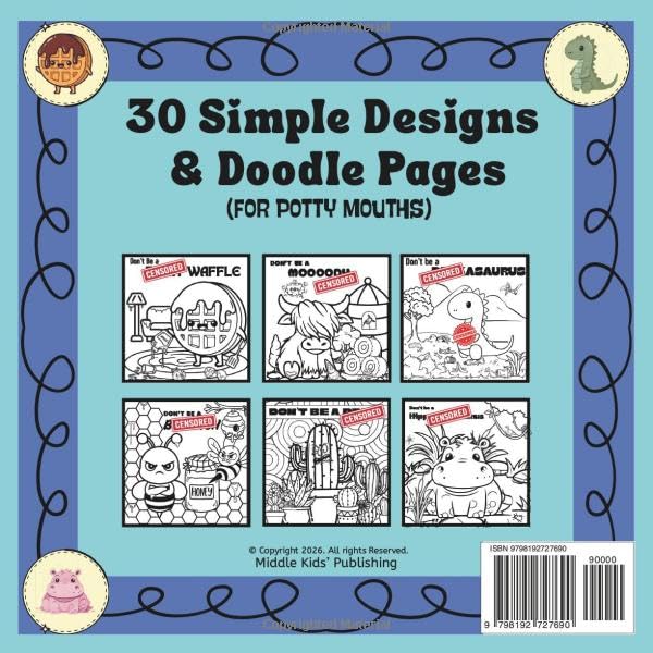 Snarky Creatures: Coloring & Doodle Book image 3