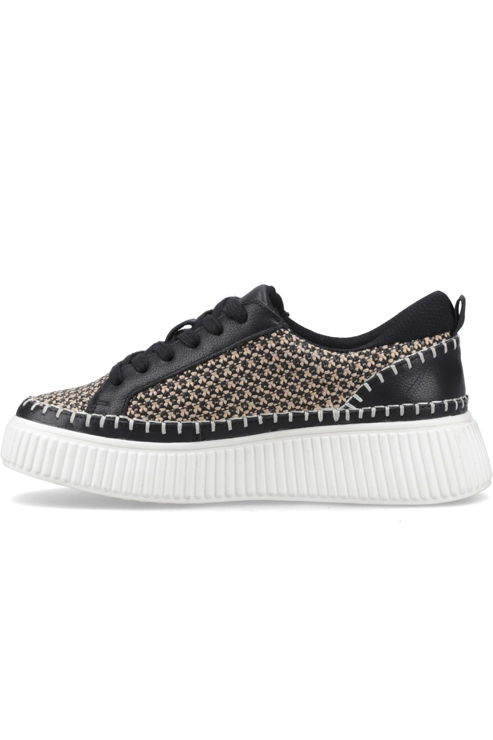 Hush Puppies Haisley Woven Trainer Black UK 4 BlackUK 4Black Trainers (95672) Women's/Ladies Breathable