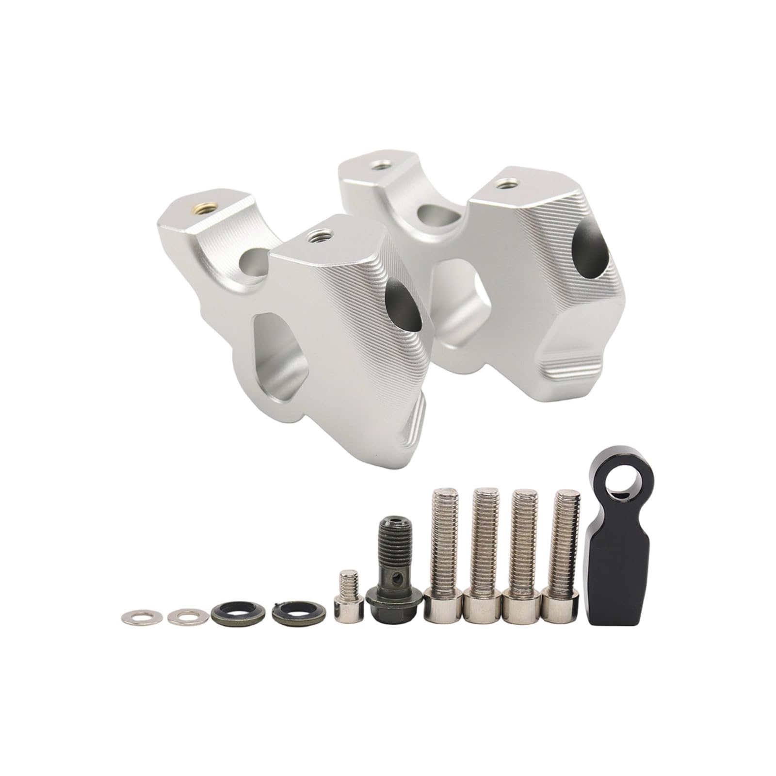 Adventure Road Kierownica Podnośnik Montaż, Bloki Ze Stopu Aluminium, 38 mm Wzrost, 2,7 cm Przesunięcie Kierownicy Zestaw Pionów Motocyklowych